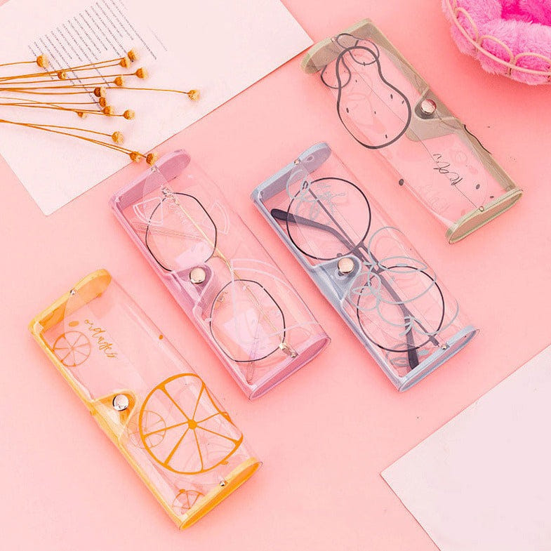 Travel Sunglass Case Transparent Fruit Single Piece
