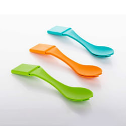 4-In-1 Spoon And Fork Set - Assorted - Single Piece