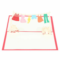 Greeting Card With Envelop - Baby Shower - 3D Pop Up