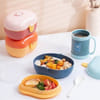 2-Layered Lunch Box - Plastic - Blue - Single Piece Online