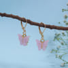 Alluring Pink Butterfly Earrings Online