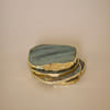 Gift Aquamarine Agate Coasters - Set Of 4