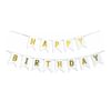 Banner - Happy Birthday White And Golden Online