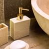 Shop Bathroom Set - Wood Finish - Stone - Set Of 4