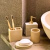 Bathroom Set - Wood Finish - Stone - Set Of 4 Online