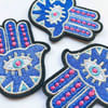 Shop Brooch - Hamsa - Embroidered - Single Piece