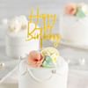 Cake Topper - Happy Birthday - Metallic Finish - Single Piece Online
