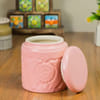 Gift Ceramic Textured Jar - Assorted - 400 ml - Single Piece