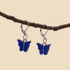 Gift Charming Blue Butterfly Earrings