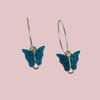 Gift Charming Dark Green Butterfly Earrings