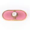 Buy Chip And Dip Platter - Oval - Blush Pink - Single Piece