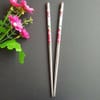 Chopsticks - Floral Pair - Reusable Eco-Friendly Stainless Steel Online