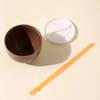 Shop Coconut Cup With Lid And Straw - Plastic - Single Piece