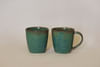 Gift Coffee Mugs - Jade - Set Of 2