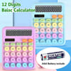 Gift Colourful 12 Digits Kids Calculator - Assorted - Single Piece