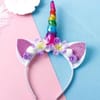 Colourful Unicorn Horn Hairband With Ears Online