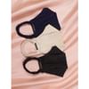 Cotton Face Mask - Plain - Set Of 3 Online