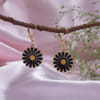 Cute Black Floral Earrings Online
