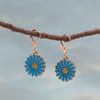 Buy Cute Blue Floral Earrings