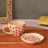 Buy Cute Heart Mug And Dessert Plate Set - Single Piece