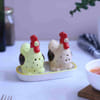 Cute Hens Salt & Pepper Set With Tray Online