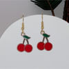 Gift Cute Red Cherry Charm Earrings