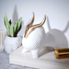 Decor Accent - Golden Horned Yak - White - Single Piece Online