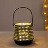 Buy Decorative Lantern With LED String Light - Black (Set of 2)