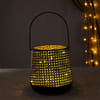 Shop Decorative Lantern With LED String Light - Black (Set of 2)