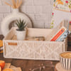 Gift Desk Tray - Boho - White - Single Piece