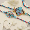 Divine Radha Krishna Rakhi Set Of 2 Online