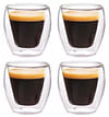 Gift Double Wall Funky Shot Glasses - 80ml - Set Of 4