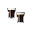 Gift Double Wall Glass - Curve - 200ml - Set Of 4