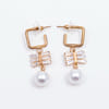Shop Earrings - Asthaya - Pearl Dangler - Bow