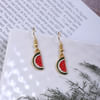 Elegant Watermelon Charm Earrings