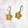 Buy Elegant Yellow Flower Charm Earrings