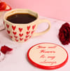 Buy Endearing Heart Mug And Coaster Set - Single Piece