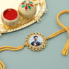 Floral CZ Personalized Rakhi Online