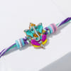 Gift Fluorescent Enamel Ganesha Charm Rakhi