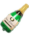 Gift Foil Balloon - Champagne Bottle - Green - Single Piece