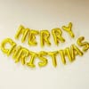 Foil Balloon - Merry Christmas - Gold Online