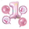 Foil Balloons Set - 1st Birthday - Set Of 5 Online