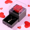 Forever Rose Gift With Pearl Necklace Online