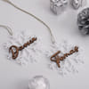 Buy Frost Snowflake Personalized Christmas Tree Ornament - Set Of 2
