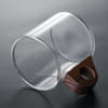 Buy Glass Coffee Cup With Wooden Handle - Assorted - Single Piece