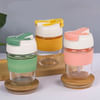 Gift Glass Tumbler With Anti-Slip Silicone Band - Assorted - Single Piece