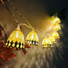 Gift Golden Hued Bell Lights String - Assorted - Single Piece