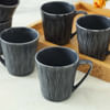 Gift Grey Ceramic Mugs - Set of 6