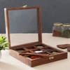 Gift Handcrafted Wooden Spices Container with Spoon