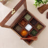 Buy Handcrafted Wooden Spices Container with Spoon